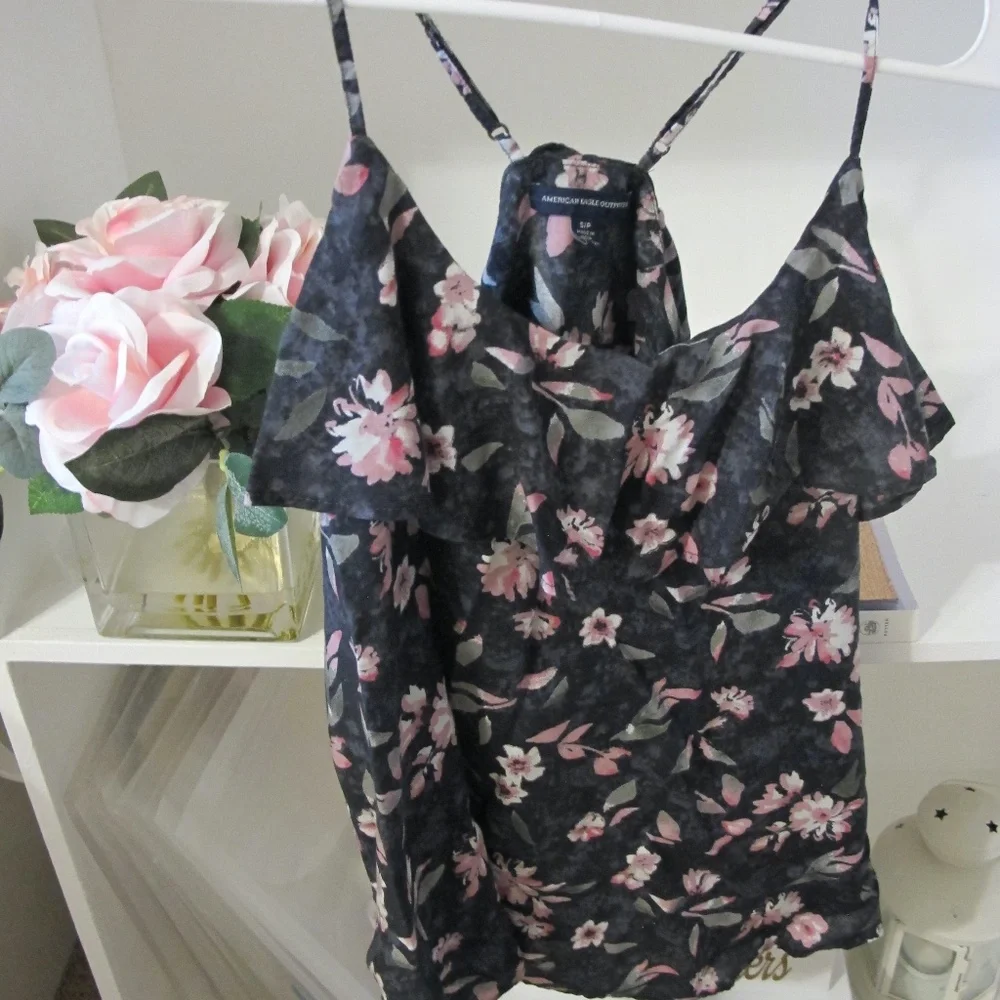 American Eagle Women's summer beach vacation Tank Top Shirt Size S EUC - Picture 5 of 7
